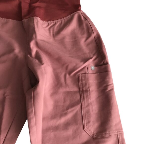 FIGS Yola Maternity Scrub Pants 2.0 Large L Mineral Mauve Pink - Picture 4 of 7